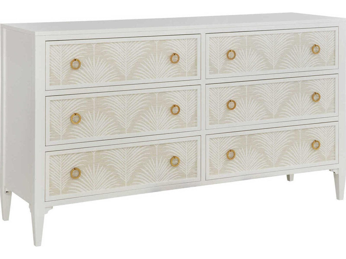 Costa 72-Inch White Painted Wood Dresser