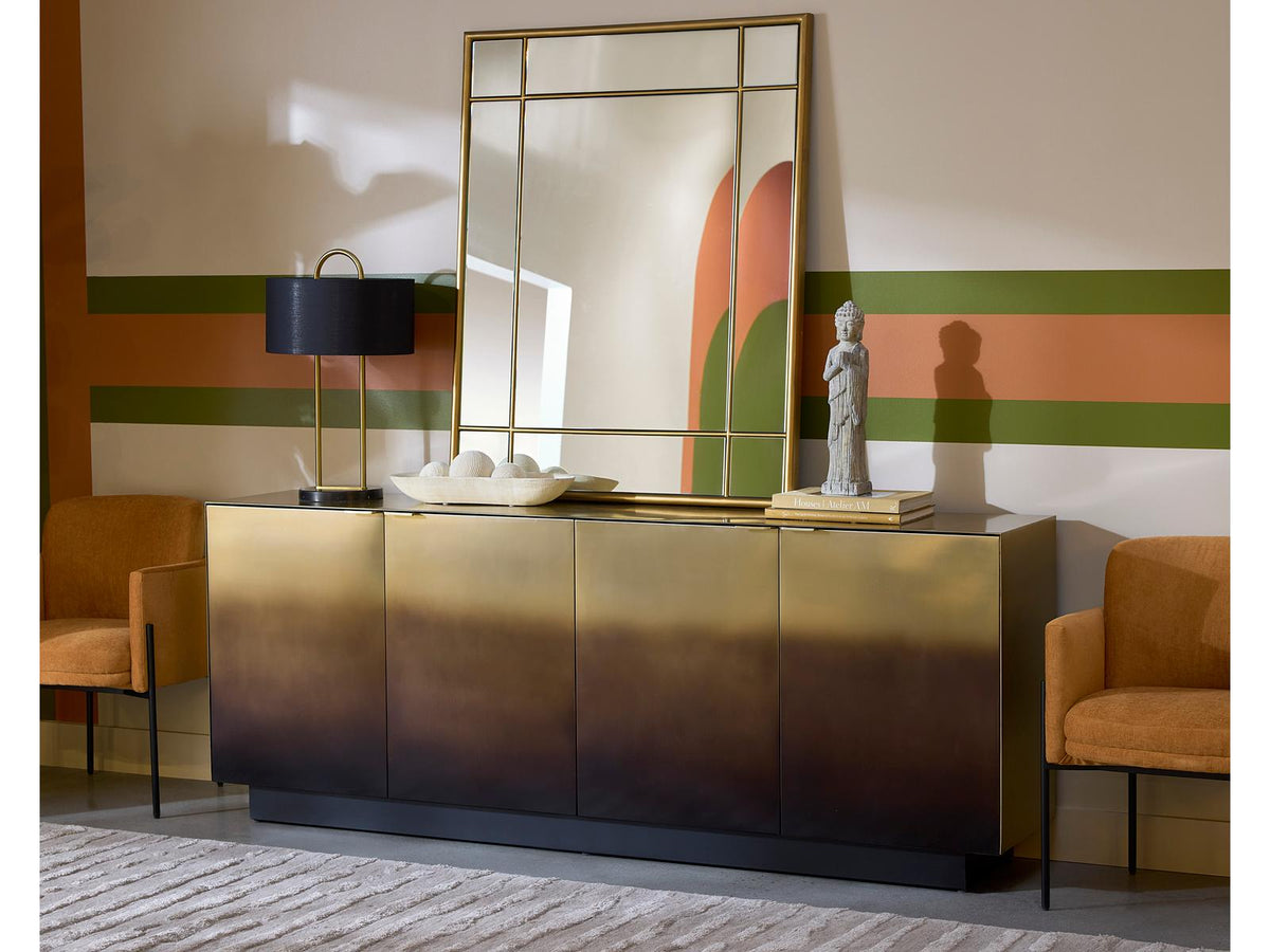Calvosa 88" Bronze Black Sideboard
