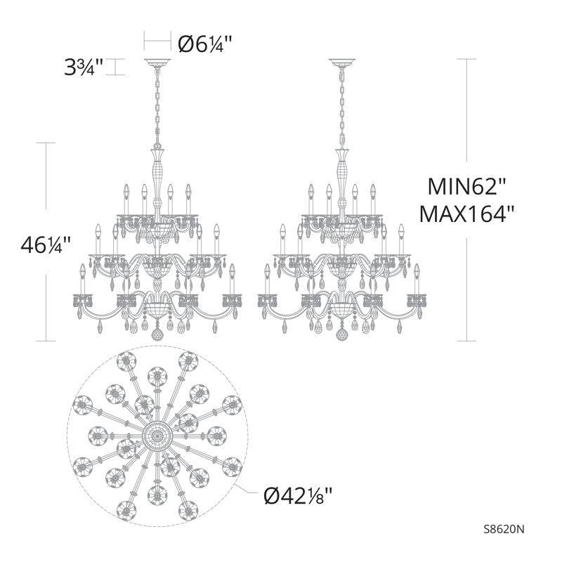 San Marco 20 - Light Chandelier