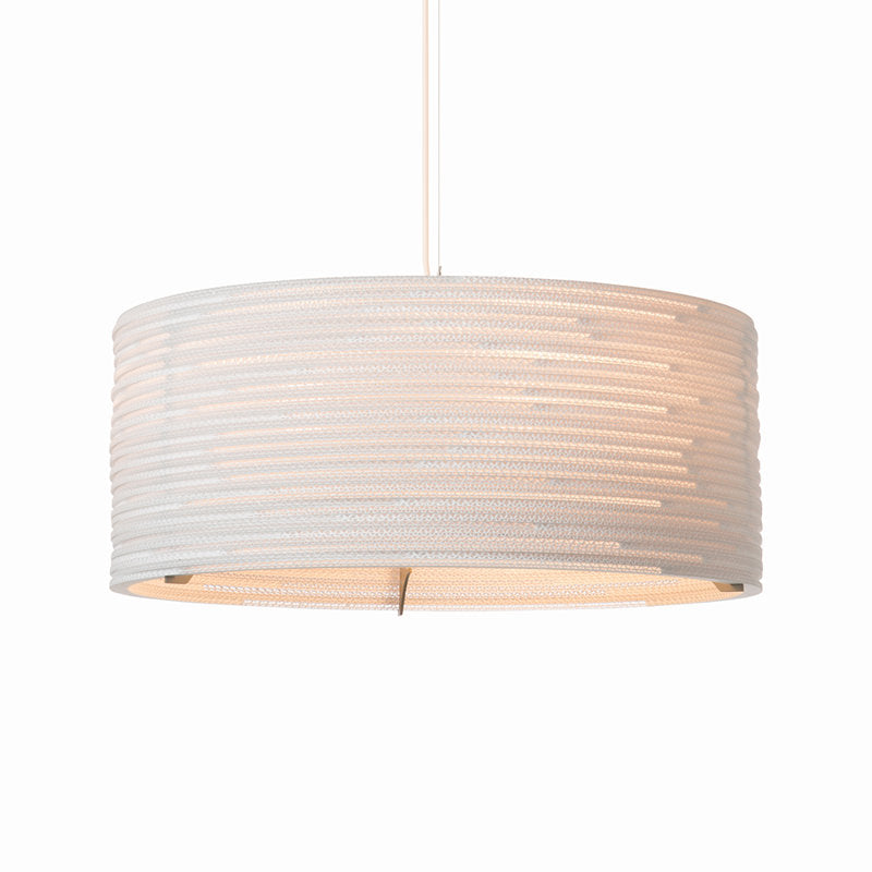 Scraplight Drum Recycled Cardboard Pendant Light