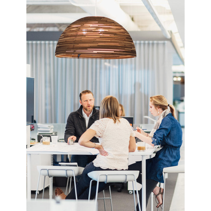 Scraplights Dome Recycled Cardboard Pendant Light