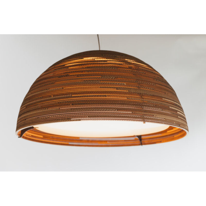 Scraplights Dome Recycled Cardboard Pendant Light