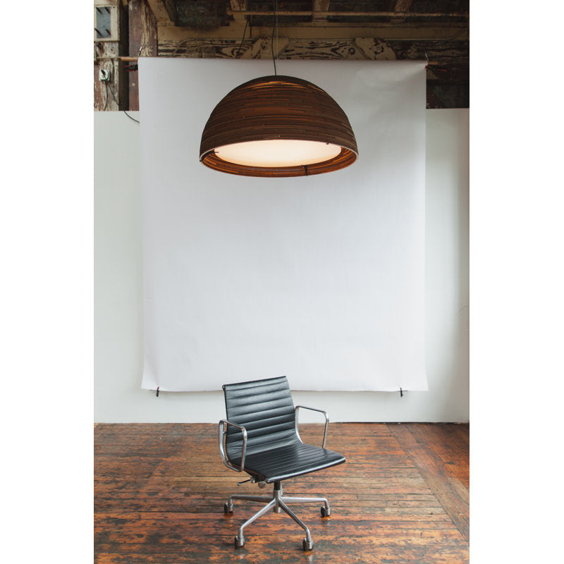 Scraplights Dome Recycled Cardboard Pendant Light