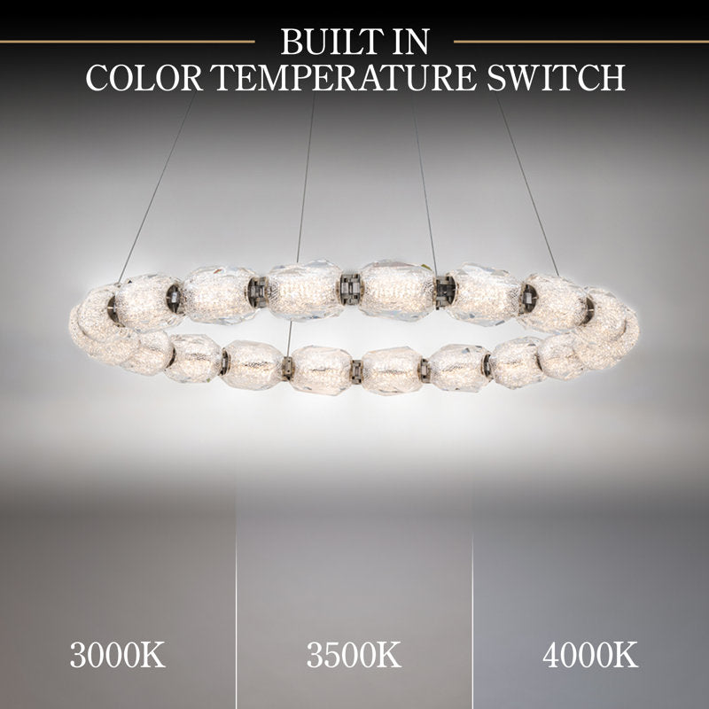 Seduction 20 Light Crystal LED Pendant