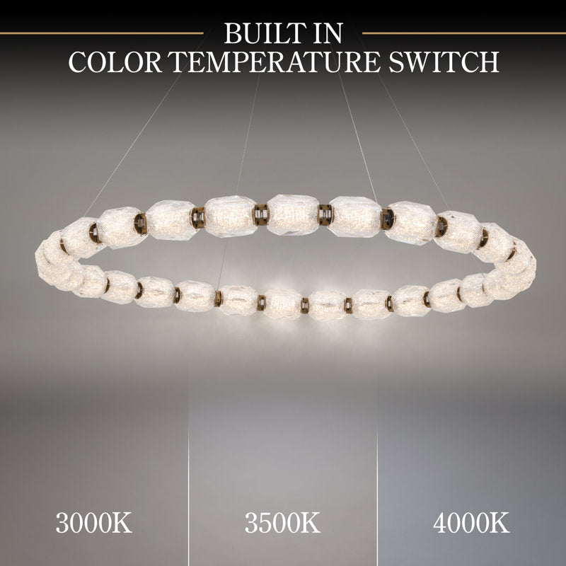 Seduction 28 Light Crystal LED Pendant