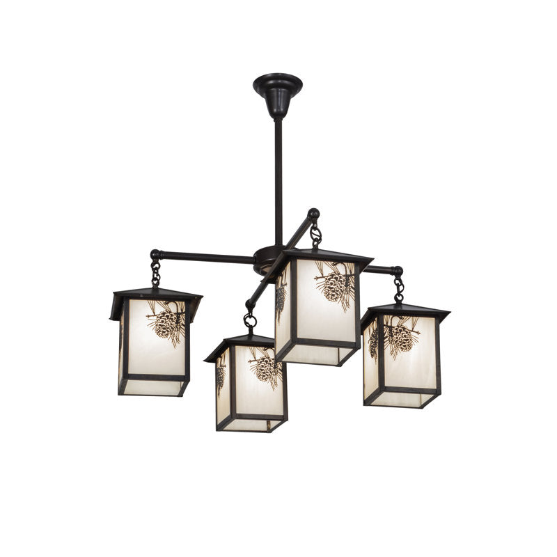 Seneca Winter Pine 4 - Light Chandelier