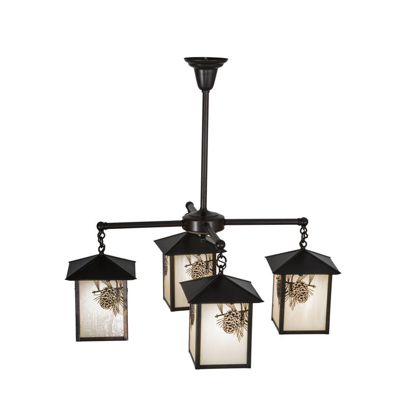 Seneca Winter Pine 4 - Light Chandelier