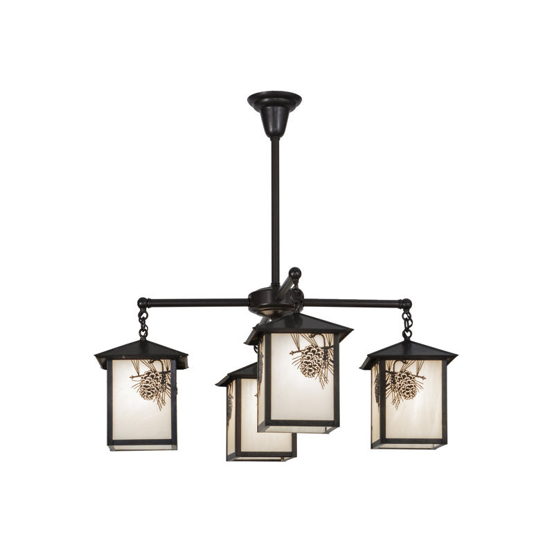 Seneca Winter Pine 4 - Light Chandelier