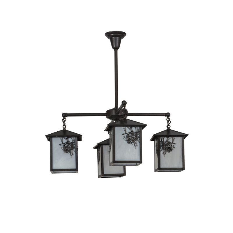 Seneca Winter Pine 4 - Light Chandelier