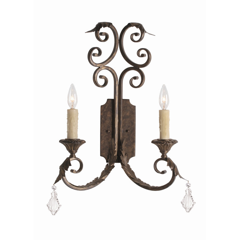 Serratina 2 - Light Candle Wall Light