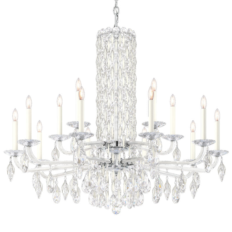 Siena 15 Light 41in x 35in Chandelier in Heirloom Gold with Clear Radiance Crystals
