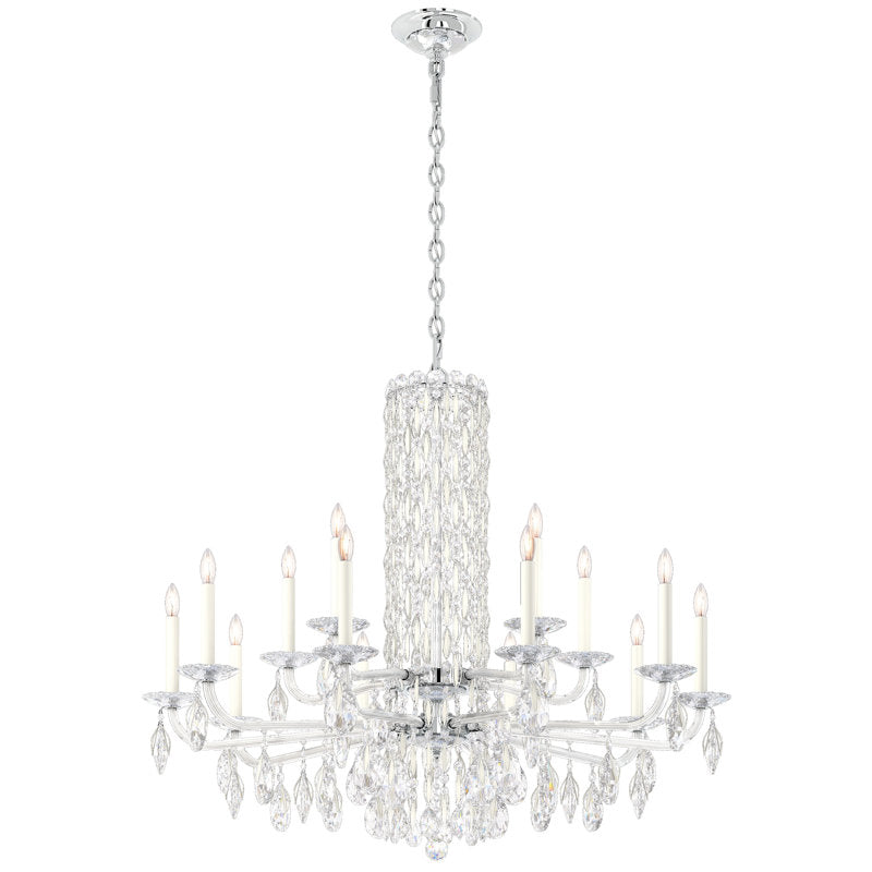 Siena 15 Light 41in x 35in Chandelier in Heirloom Gold with Clear Radiance Crystals
