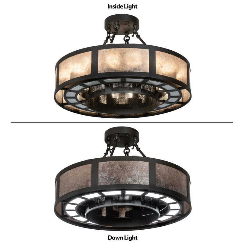 Smythe 16 - Light LED Semi Flush Mount