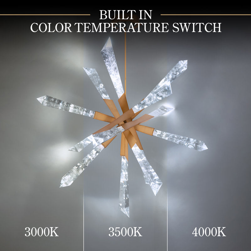 Solitude 12 Light Crystal LED Chandelier