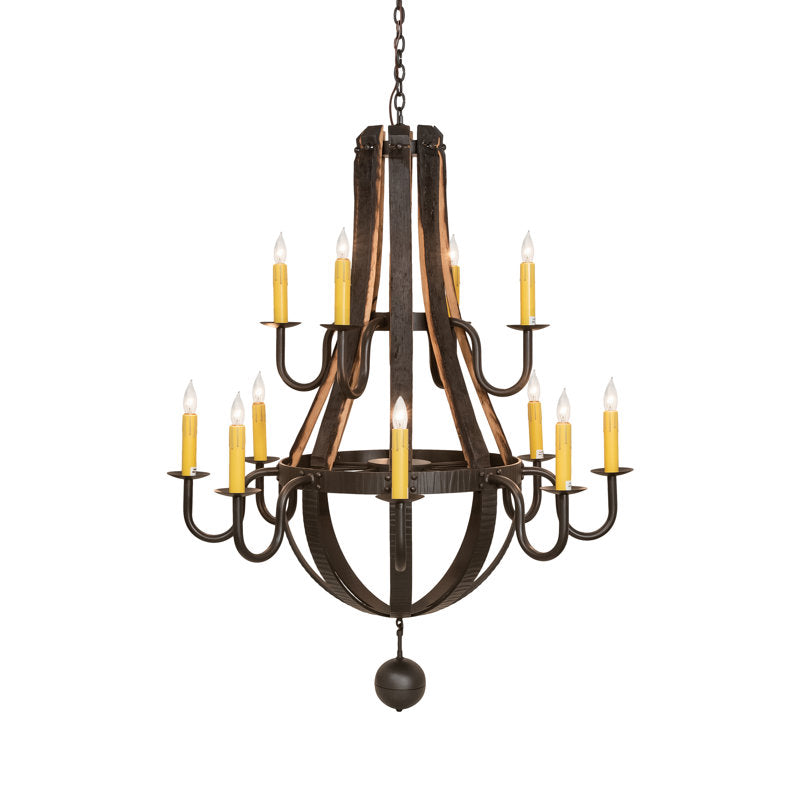 Stave Madera 12 - Light Chandelier