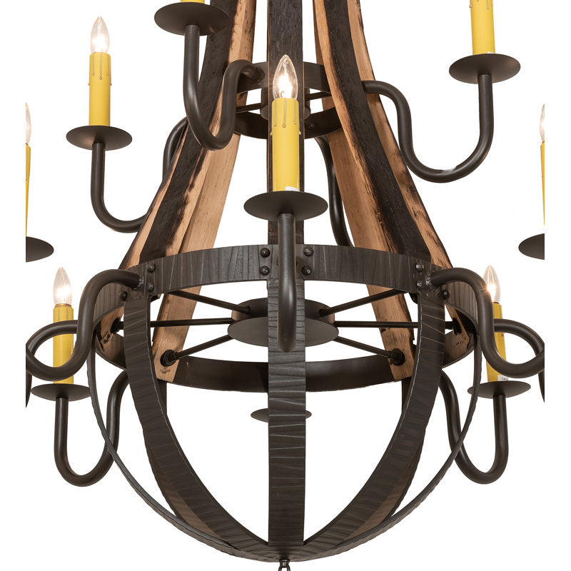Stave Madera 12 - Light Chandelier