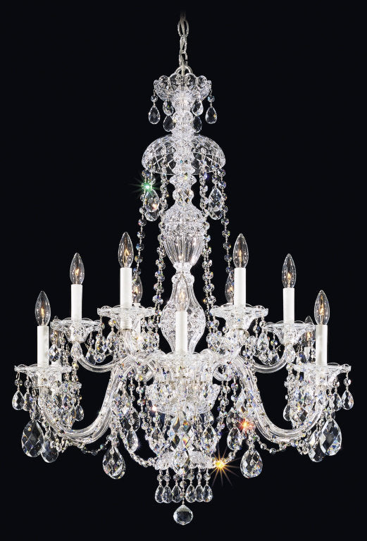 Sterling 12 - Light Glass Chandelier