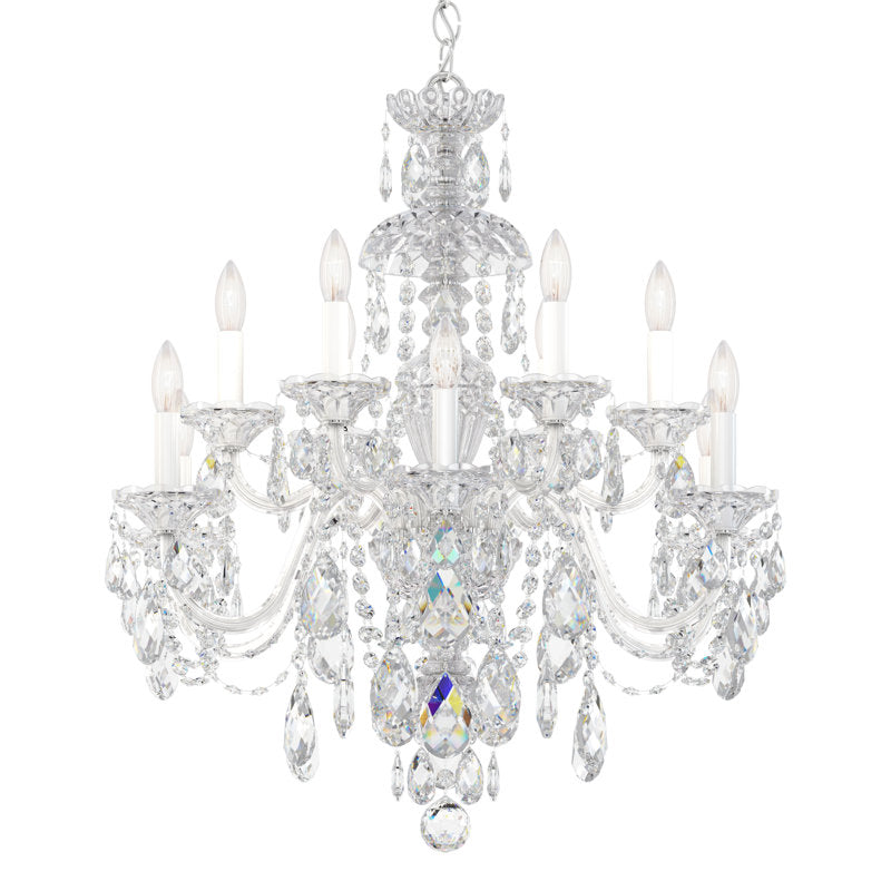 Sterling 12 - Light Glass Chandelier