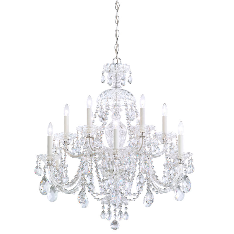 Sterling 12 - Light Glass Chandelier