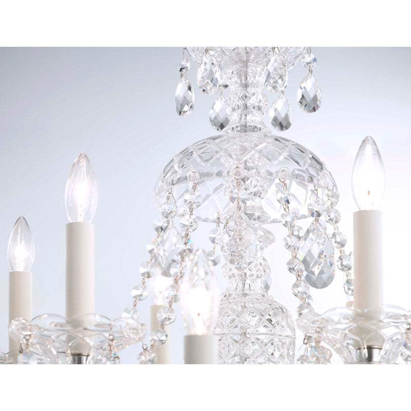 Sterling 12 - Light Glass Chandelier