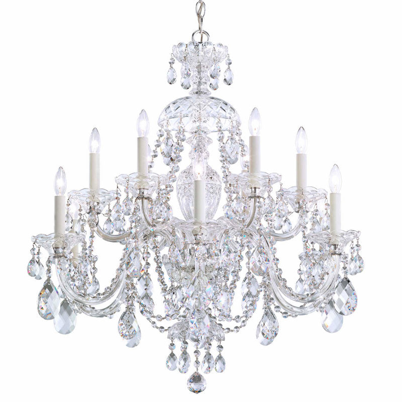 Sterling 12 - Light Glass Chandelier