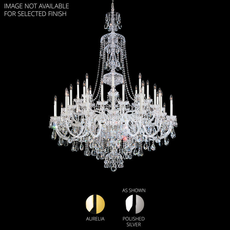 Sterling 40 Light 60in x 76in Chandelier in Gold with Clear Heritage Handcut Crystals