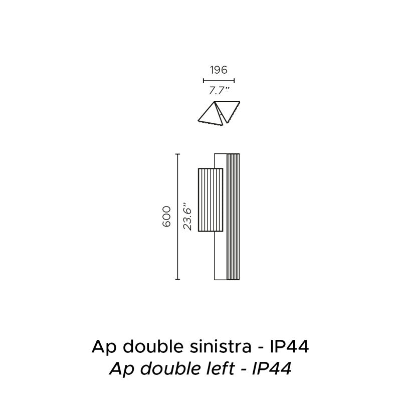 Stick Double Wall Lamp