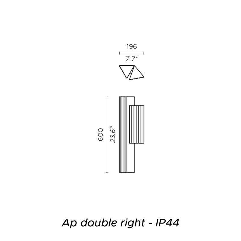 Stick Double Wall Lamp