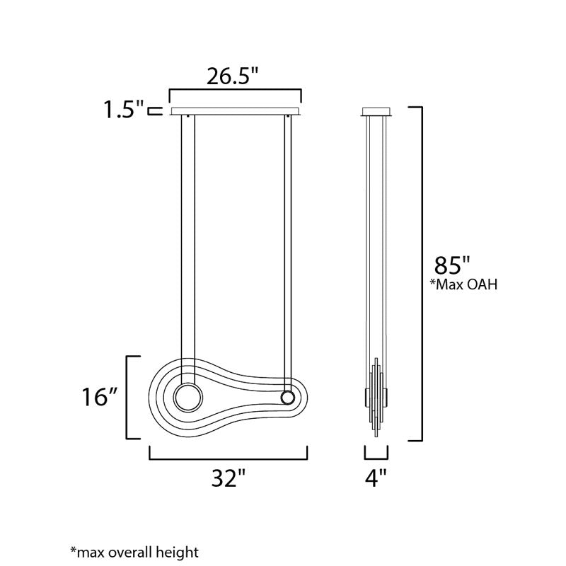 Stratum 2 - Light LED Pendant
