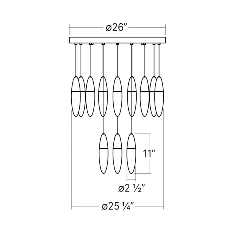 Sultana 12 - Light LED Pendant