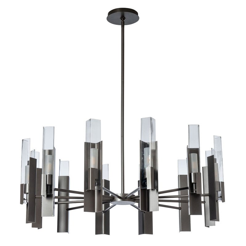 Summit Pendant - 12-Light - Oil Rubbed Bronze - Frosted Glass