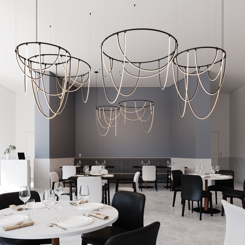 Suspenders庐 12 - Light LED Chandelier