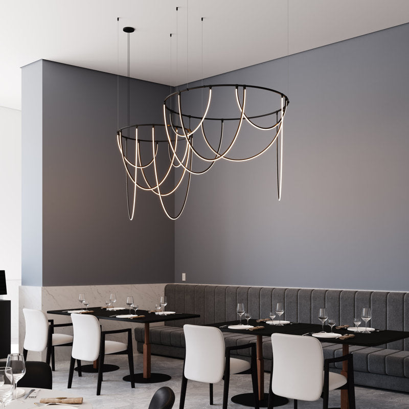 Suspenders庐 12 - Light LED Chandelier