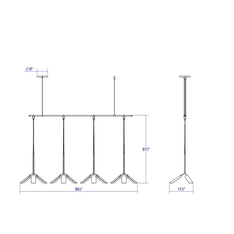 Suspenders庐 12 - Light LED Chandelier