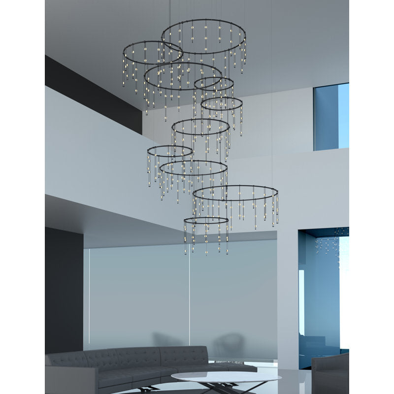 Suspenders庐 300 - Light LED Chandelier