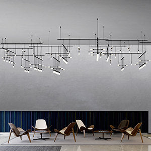Suspenders庐 35 - Light LED Chandelier