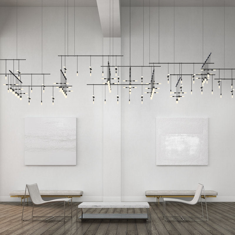 Suspenders庐 35 - Light LED Chandelier