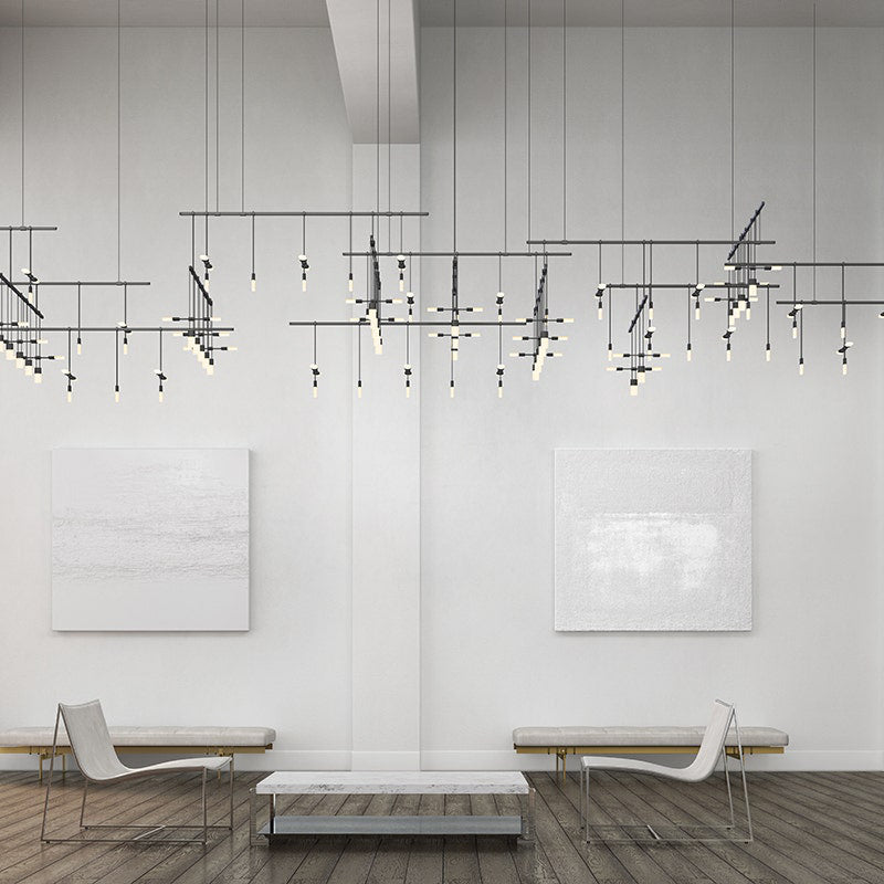 Suspenders庐 35 - Light LED Chandelier
