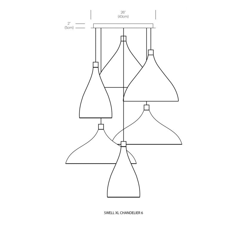 Swell Mix 2 Chandelier