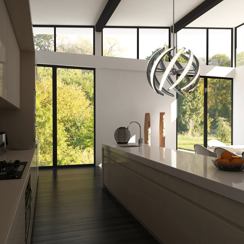 Swirl 9-Light Globe Pendant