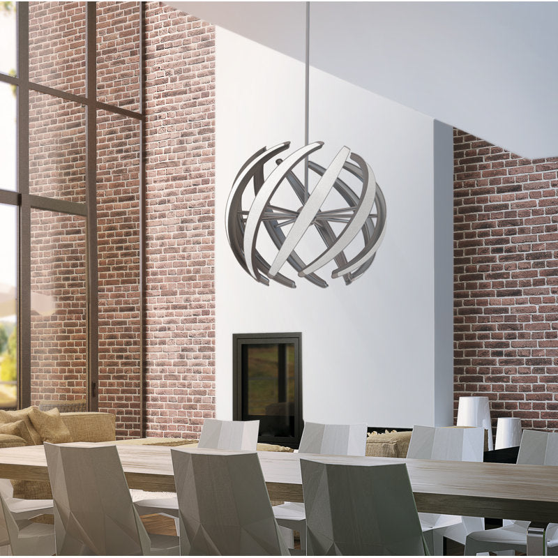 Swirl 9-Light Globe Pendant