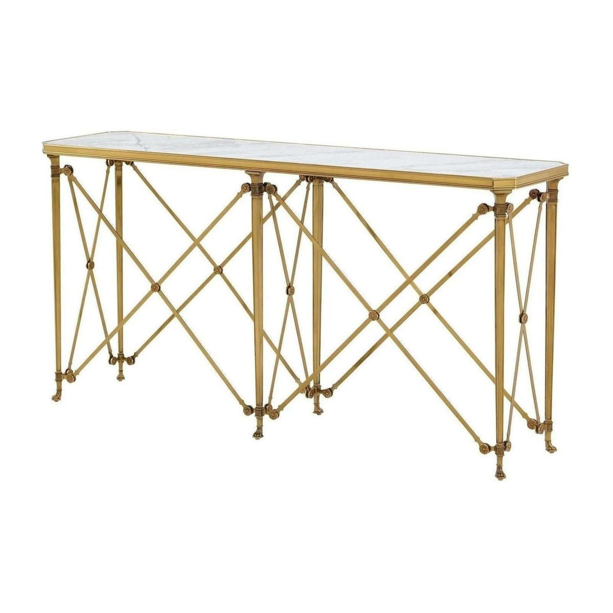 Theodore Alexander Spencer London Brass Console Table
