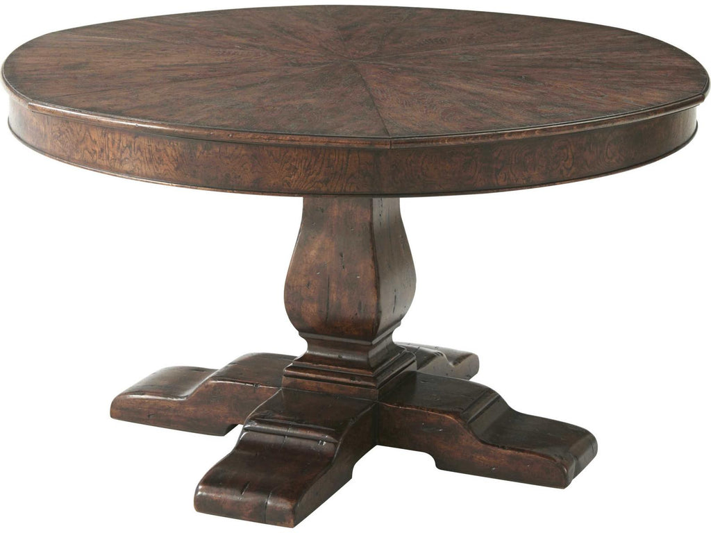 Althorp Victory Oak 72-Inch Circular Extending Dining Table