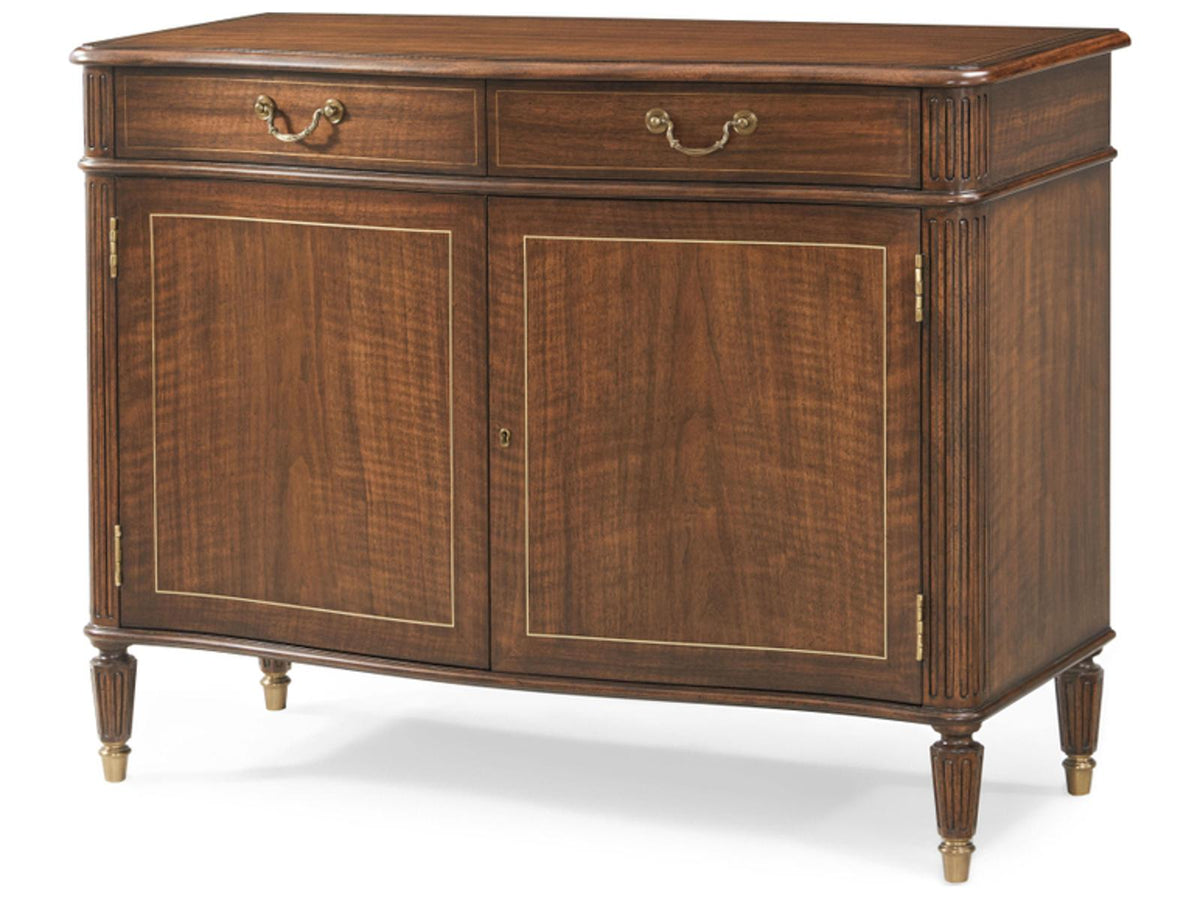 Althorp Living History 4-Drawers Brown Cherry Wood Double Dresser