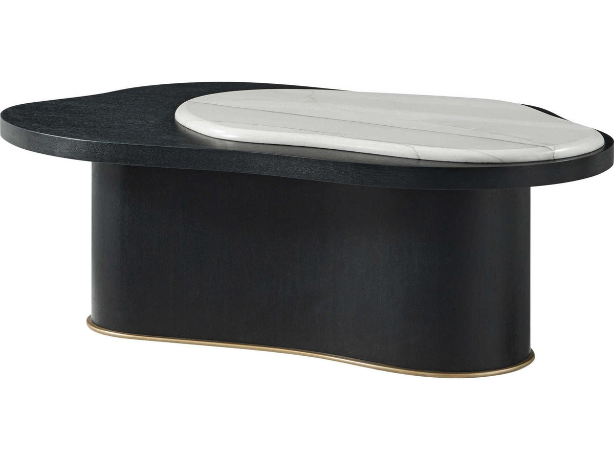 Ta Originals Marble Black Lacquer Coffee Table