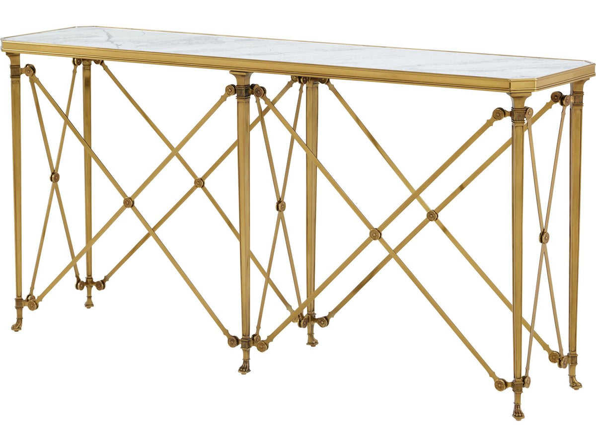 Spencer London Rectangular Marble Console Table