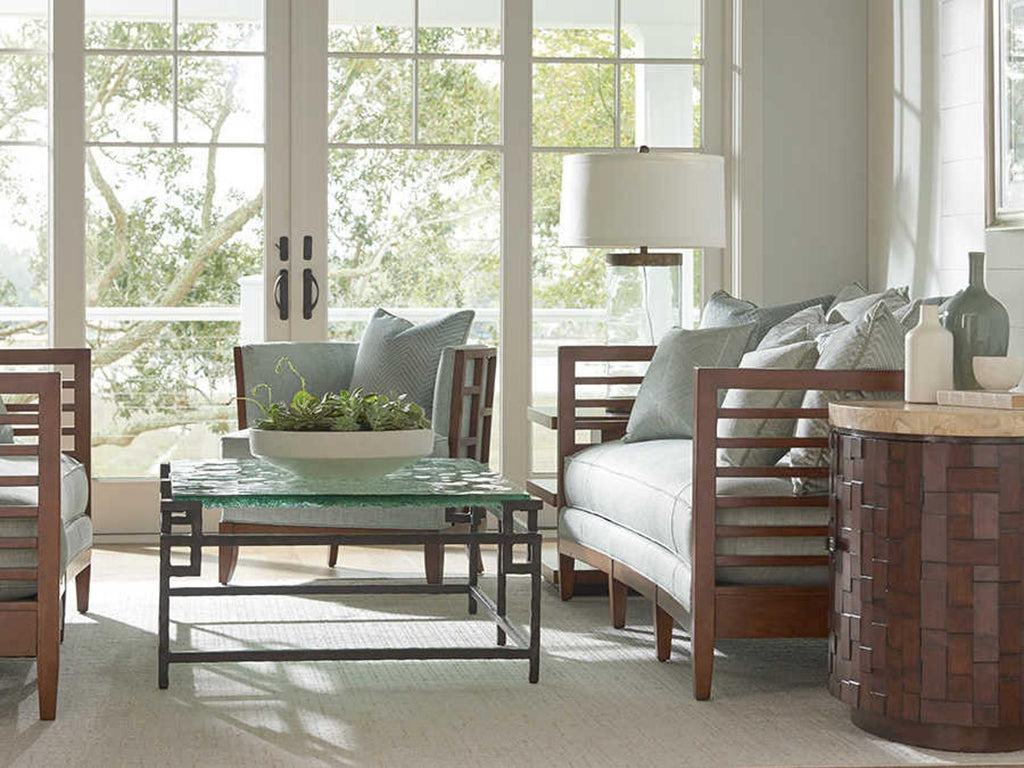Ocean Club St. Lucia 3-Seat Sofa with Slat Back Design