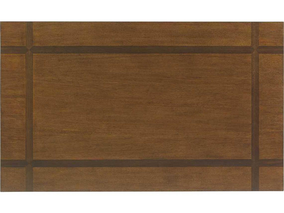 Island Fusion Castaway Rectangle Cocktail Table Walnut Inlays
