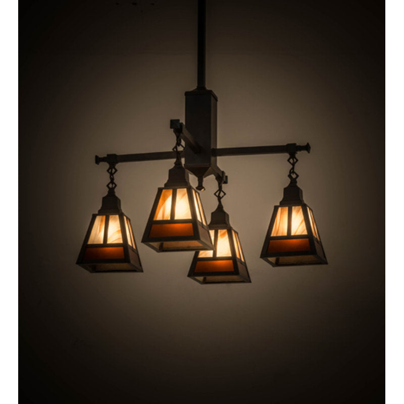 T" Mission" 4 - Light Chandelier