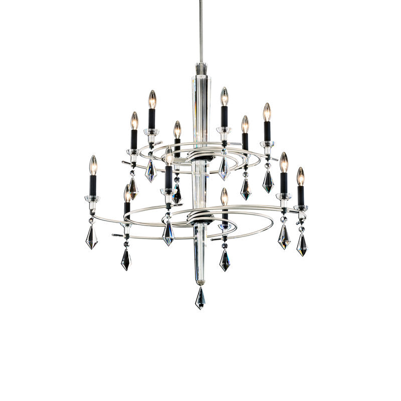 Tempest 12 Light Crystal LED Chandelier
